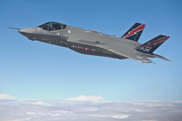 ACCORDING TO A LOCKHEED MARTIN presentation at the R.I. Department of Administration on Thursday, the manufacture of the F-35 Lightning II will benefit Rhode Island's economy. / COURTESY LOCKHEED MARTIN