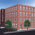SLY MOVES: A rendering of planned renovations to the former CJ Fox factory complex, which was purchased by Omni Group last month for $1.6 million. / COURTESY OMNI GROUP