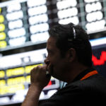 U.S. stocks fall on stimulus bets after jobs, factory reports U.S. STOCKS FELL WEDNESDAY, sending the S&P Index to a one-month low, as jobs data missed estimates. / BLOOMBERG FILE PHOTO/TIM BOYLE