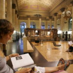 RHODE ISLAND SCHOOL OF DESIGN'S Fleet Library, which moved into the first two floors of the former Rhode Island Hospital Trust bank in 2006, earned recognition from BestColleges.com, which compiled its most "unique" listings, including: best library, best catholic schools, best colleges for nontraditional students.  / COURTESY RHODE ISLAND SCHOOL OF DESIGN