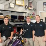 SETTING UP SHOP: From left: Brothers Scott, Cliff and Eric Frye founded Fastcash Pawn & Checkcashers in 2003. Since then, they&rsquo;ve looked to grow their business among higher-end clientele. / PBN PHOTO/TRACY JENKINS