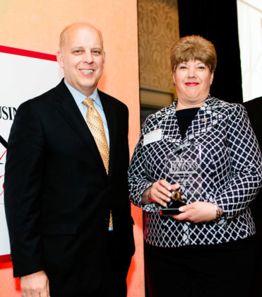 Roger Bergenheim and Industry Leader Honoree Cindy Erickson, Citizens Financial Group/RBS / Rupert Whiteley
