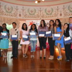 High school seniors win college scholarships PROVIDENCE SENIORS were awarded college scholarships from ARAMARK. From left to right; Steven Weiser, ARAMARK education regional vice president; student winners: Kayinsola Adedeji ; Jacques Nshimirimana; Martha Pantoja; Makangba Kanneh; Jacquia Shields; Genesis Sanchez Taveraz; Dilainy Abreu ; Devina Thakur; Maritza Mayo and Rupert Burtan, ARAMARK resident district manager. / COURTESY ARMARK