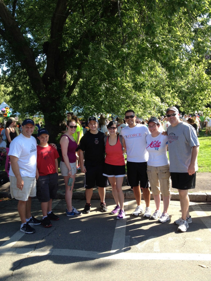 MORE THAN A CAUSE: In the last two years of participation, the Kforce staff in both Rhode Island and Massachusetts has raised more than $10,000 through its participation in the North Shore Cancer Center walk. / COURTESY KFORCE