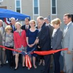 Providence Center celebrates veterans housing facility, program STATE LEADERS JOIN THE PROVIDENCE Center on Monday to celebrate the opening on the Joyce House. From left: Gov. Lincoln D. Chafee, Nancy Beely of Ocean State Job, Sen. Sheldon Whitehouse, Mary Fasano of Citizens Bank Charitable Foundation, Mayor Angel Taveras, Megan Smith, Paul Metro of Electric Boat Corp. Employees' Community Services Assoc., Nat and Ellen Calamis, Dale Klatzker, Marianne Holmes, Ken Knox and Donna Monatquilla of Northwest Woolen Mills. / COURTESY THE PROVIDENCE CENTER