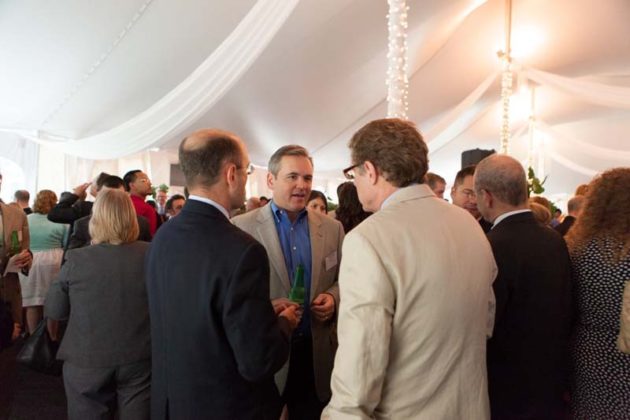 Scott Wragg, CBIZ Tofias (center) with colleagues / Rupert Whiteley