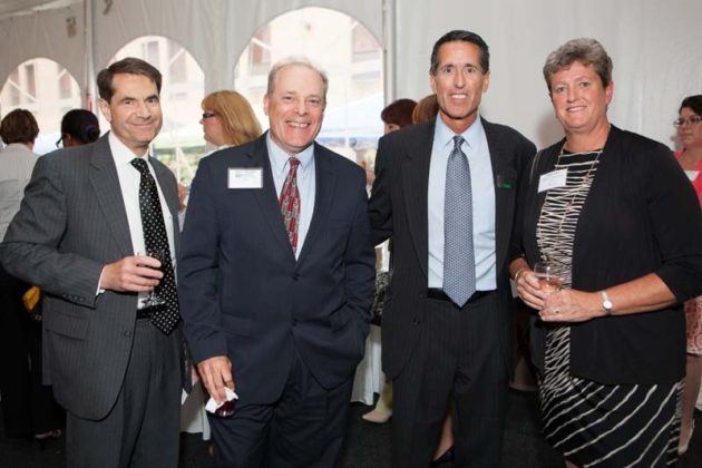 George Charrette, Pawtucket Credit Union, Mark Murphy, PBN, Brian Hennessey and Ellen Ford, People&rsquo;s Credit Union  / Rupert Whiteley
