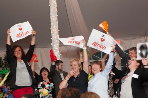 Atrion Networking Corp. celebrates their fourth Best Places to Work Award and takes home prize for best and loudest cheering / Rupert Whiteley