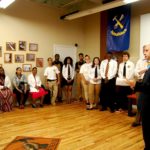 SEN. JACK REED addresses students and trainees from YouthBuild Providence at the YouthBuild Technical Training Center on Manton Avenue in Providence.  Reed announced Monday that YouthBuild Providence has received a $1.1 million federal grant. / COURTESY YOUTHBUILD PROVIDENCE