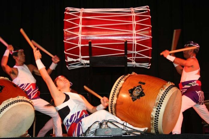 BEAT GOES ON: Taiko drummers perform at Cardines Field in Newport during the Newport Black Ships Festival in 2010. / COURTESY NANCY ROSENBERG