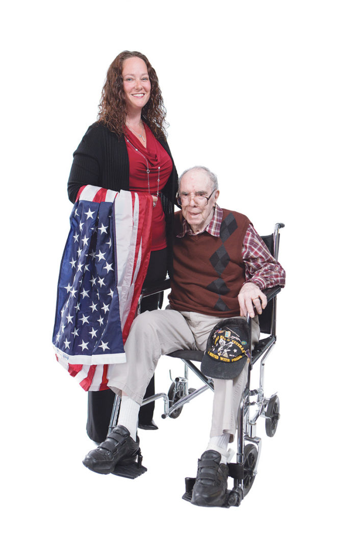 THE PROP: Jessica Lynne Cleary advocates for veterans, many like her World War II veteran grandfather, Harold P. George.