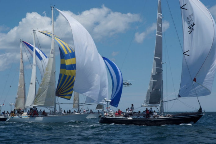 THE NEWPORT BERMUDA RACE took place off Aquidneck Island in 2012. / COURTESY BARRY PICKTHALL/PPL