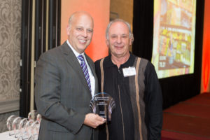 PBN Publisher Roger Bergenheim with Dave Cesario, Dave's Marketplace. / Rupert Whiteley