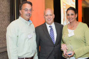 Roger Bergenheim with Drew Murphy and Michele Wise, Brown University.  / Rupert Whiteley