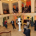 Catered events feed library coffers TALK OF THE TOWN: Guests at an April library benefit dance in the renovated Garden Courtyard. / COURTESY AL WEEMS