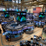 U.S. stocks fall amid concerns budget impasse could slow growth AS WASHINGTON LEGISLATORS gear up for a battle over the nation's debt ceiling, U.S. stocks fell Friday. Economists predict that a government shutdown over the budget could slow U.S. growth in the fourth quarter as much as 1.4 percent. / BLOOMBERG NEWS FILE PHOTO/JIN LEE
