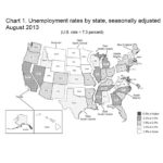 R.I. Aug. unemployment rate still 3rd-highest in U.S. RHODE ISLAND'S AUGUST 2013 unemployment rate of 9.1 percent ranked third highest in the country, after Nevada (9.5 percent) and Illinois (9.2 percent). The nationally unemployment rate in August was 7.3 percent. / COURTESY U.S. BUREAU OF LABOR STATISTICS