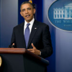 Shutdown seen merging with debt-limit fight amid impasse PRESIDENT BARACK OBAMA urged Congress in remarks Tuesday to end the government shutdown and raise the debt ceiling. As the two issues have become increasingly intertwined, and the possibility of the government defaulting on its debt becomes more real, U.S. stocks and the dollar fall. / BLOOMBERG FILE PHOTO/ANDREW HARRER