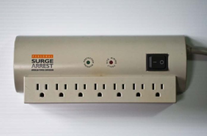 THE APC 7 SERIES SurgeArrest surge protector, pictured above, is one of the items included in Schneider Electric's recall of 15 million surge protectors reported to overheat, melt and create a fire hazard. / COURTESY U.S. CONSUMER PRODUCT SAFETY COMMISSION