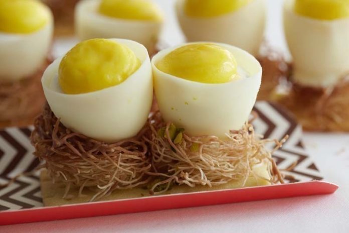 IDEA HATCHED: Eggsceptional Eggs, the new pastry creation by Michel Richard, chef at the Marble House in Newport. / COURTESY MICHEL RICHARD RESTAURANTS