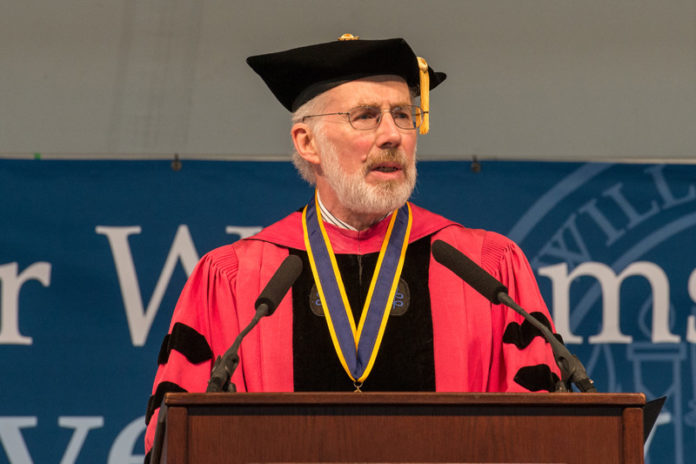 VALUE DRIVEN: Roger Williams University President Donald J. Farish said the school’s tuition freeze is part of its “focus on value.” / COURTESY RWU
