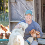 LIVE STOCK: Patrick McNiff, owner of Pat&rsquo;s Pastured, first began raising chickens and pigs as a hobby while working at Casey Farm. But when they began selling, he decided there was enough demand to quit working for a paycheck and start out on his own. / PBN PHOTO/TRACY JENKINS