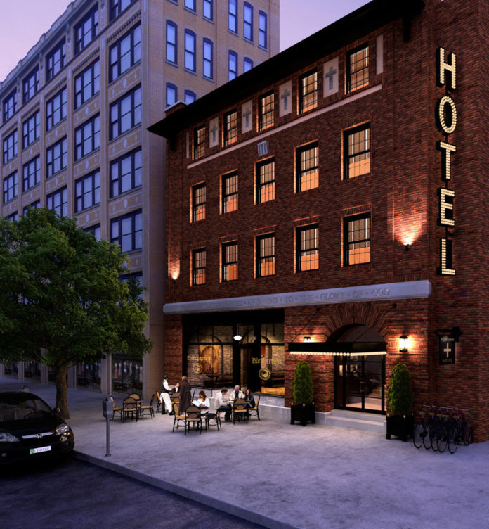 RENDERING COURTESY THE DEANINN DEMAND: A former adult-entertainment venue on Fountain Street is set to become Providence’s newest boutique hotel.