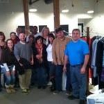 THE ADMINISTRATION TEAM at Whole Foods Market University Heights in Providence recently volunteered to help Family Service of Rhode Island prepare for their clothing sale as part of their team building and desire to support the community during the holiday season.