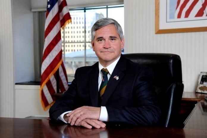 ATTORNEY GENERAL Peter F. Kilmartin has filed an amicus brief supporting a Massachusetts lawsuit against the National Oceanic and Atmospheric Administration, claiming the agency failed to mitigate the economic impact of a regulation reducing ground-fishing allotments on the local fishing industry. / COURTESY R.I. ATTORNEY GENERAL'S OFFICE