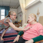 R.I. nursing home labor<br>
costs rise by 13 percent NURSE Roxanne Jardin, with a patient at Orchard View Manor Nursing and Rehabilitation Center. / PBN FILE PHOTO/TRACY JENKINS