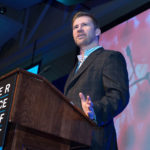 GREAT EXPECTATIONS: Ben Wright, CEO of Denver-based Atlas Advertising, speaks to the Greater Providence Chamber of Commerce. His firm built the Greater Rhode Island website with the help of Newport firm Recokner Group. / COURTESY GREATER PROVIDENCE CHAMBER