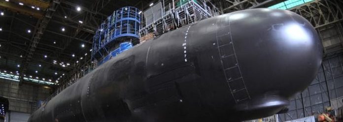 ELECTRIC BOAT expects to hire an additional 650 workers at its North Kingstown facility in 2014, as the U.S. Navy ramps up production of the Virginia-class submarine to two per year. / COURTESY ELECTRIC BOAT