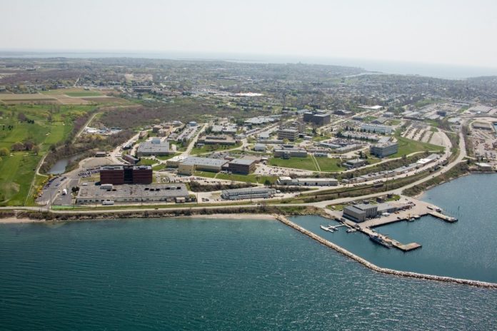 THE NAVAL UNDERSEA Warfare Center contributed more than $874 million to the region's economy in 2013, according to facility representatives. Although NUWC's total contract spending declined in 2013 compared with the previous year, contracts awarded to Rhode Island companies increased by $50 million. / COURTESY NAVAL UNDERSEA WARFARE CENTER DIVISION NEWPORT