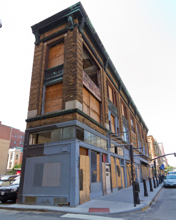 PROVIDENCE HAS TRANSFERRED the vacant George C. Arnold Building to a developer, which in partnership with the Providence Revolving Fund and with the help of a federal grant, plans to redevelop the 90-year-old building into two retail shops and three apartments. / PBN FILE PHOTO/TRACY JENKINS