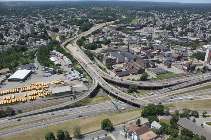 THE ROUTE 6/ROUTE 10 interchange in Providence could cost up to $500 million to fix, twice as much as the cost of the new Sakonnet bridge, making it the most expensive unfunded highway construction project on the state's agenda. / COURTESY R.I. DEPARTMENT OF TRANSPORTATION