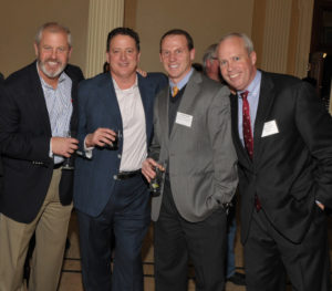 Brendan Kane, Peregrine Property Management; Anthony Monteleone, TRAC Builders; Joseph Padula, Gencorp Insurance; and Colin Kane, Peregrine Property Management / Skorsky Photography