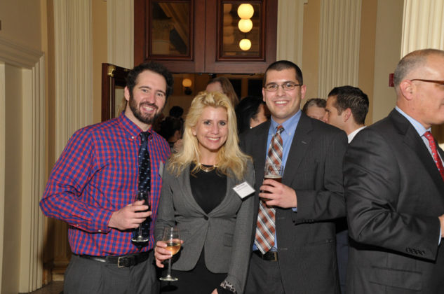 Jon Samolis, Bridge Technical Talent; Alicia Samolis, Partridge Snow &amp; Hahn; Evan Gilden, Gencorp Insurance / Skorski Photography