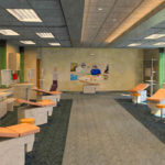BRYANT UNIVERSITY EXPECTS to break ground in the spring on its physician assistant program center at its Smithfield campus, including clinical learning facilities such as this proposed physical examination lab. / COURTESY BRYANT UNIVERSITY