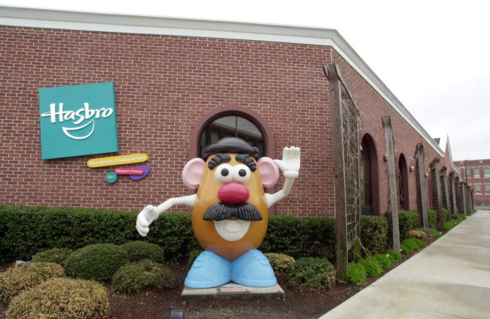 HASBRO INC., the Pawtucket-based toy manufacturer, saw its net income fall 14.8 percent in 2013 to $286 million from $336 million, due in large part to a 22 percent decline in boys segment revenue. / BLOOMBERG FILE PHOTO/MICHAEL SPRINGER