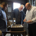 Firm grows with new use for alloys GROWING DEMAND: Hallmark Metals Corp.’s export business includes Mexico, Venezuela, Israel and El Salvador. Pictured above, from left, are: technician Hilario Tovar, foreman John Fullhart and owner Steve Kaplan. / PBN PHOTO/RUPERT WHITELEY