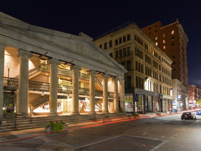 THE RECENT RENOVATION of the Arcade Providence was among the improvement projects in downtown Providence cited in Livability.com's article ranking U.S. cities by the livability of their downtown districts. Providence ranked second, below Forth Worth, Texas. / COURTESY NORTHEAST COLLABORATIVE ARCHITECTS