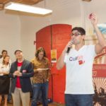 Should state invest in startups? NEW IDEAS: Amir Ata Ghofrani, co-founder and CEO of Quitbit, at a Betaspring open house last October. / PBN FILE PHOTO/TRACY JENKINS