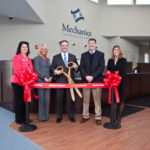 MECHANICS COOPERATIVE BANK has opened a new branch in Taunton, relocating from an existing branch in the city. Attending a ribbon-cutting ceremony on Feb. 28 were, from left, Branch Manager Cheryl Monteiro, Executive Vice President Deborah Grimes, President and CEO Joseph T. Baptista Jr., Taunton Mayor Tom Hoye and Taunton Area Chamber of Commerce President Kerrie Babbin. / COURTESY MECHANICS COOPERATIVE BANK
