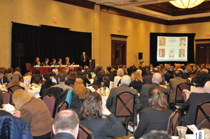INTERESTED PARTIES: The health care summit at the Crowne Plaza Providence-Warwick tackled several topics and attracted professionals from the health and  insurance fields, as well as business owners.

Page 16. Story 2
Photo Credit 2 = PBN PHOTO/MICHAEL SKORSKI / PBN PHOTO/MICHAEL SKORSKI