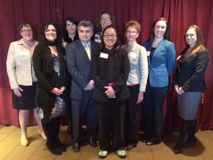GRANT RECIPIENTS gather at the Gencorp Insurance Charitable Foundation luncheon. Many of the recipients were also awarded matching funds from the Arbella Insurance Foundation’s Agent Matching Gift Program.