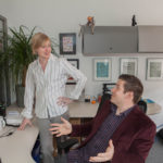 Controller builds value for self and her company INDISPENSIBLY ACTIVE: Britte Jessen-Balint, controller of Envision Technology Advisors, talks with Jeremy Girard, directing of marketing. From starting as a receptionist at the company, Jessen-Balint has taken on a great variety of tasks to help the company continue to grow. / PBN PHOTO/TRACY JENKINS