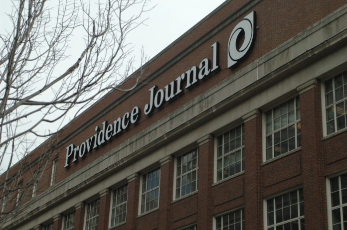 PROVIDENCE JOURNAL parent A.H. Belo Corp. reported a net loss of $4.04 million in the first quarter, an improvement on the media company's first-quarter 2013 loss of $8.02 million. Chairman, President and CEO James M. Moroney III attributed the improvement in part to increased printing and distribution revenues at the Journal. / PBN FILE PHOTO/BRIAN MCDONALD