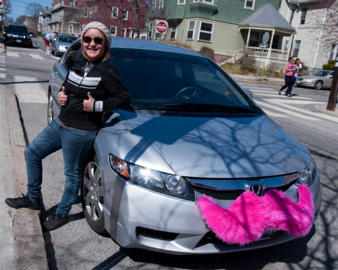 NEED A LYFT? Cecilia Navarro is a Lyft driver working in Newport. The company is the latest ride-sharing service to launch in Providence in the past year with a mobile app linking passengers with drivers for hire. / PBN PHOTO/MICHAEL SALERNO
