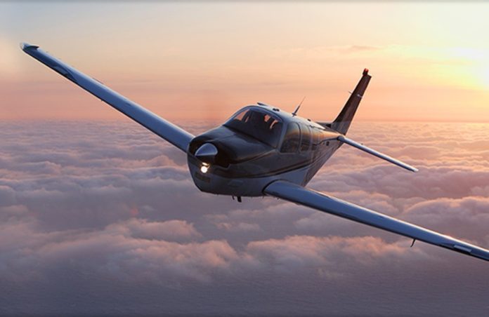 TEXTRON INC. reported Thursday that its first-quarter profit fell 28.6 percent to $85 million, compared with $119 million in the first quarter of 2013, due partly to acquisition costs related to the company's purchase in March of Beechcraft Corp. Above, Beechcraft's Bonanza G36. / COURTESY BEECHCRAFT CORP.