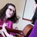 Communication cues are music to their ears SWEET SOUNDS: Music therapist Nicole O’Malley works with client Maddie Manglass, a teenager who has been receiving music-therapy services for nearly 10 years. / PBN PHOTO/MICHAEL SALERNO